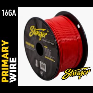 Stinger - SPW316RD strømkabel 1,5mm Rød pris pr meter