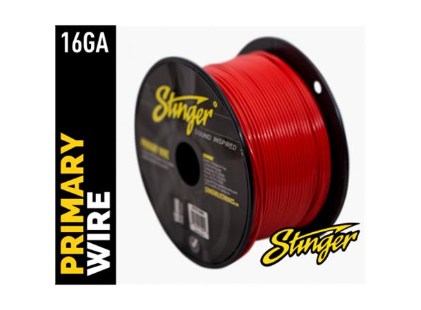 Stinger - SPW316RD strømkabel 1,5mm Rød pris pr meter