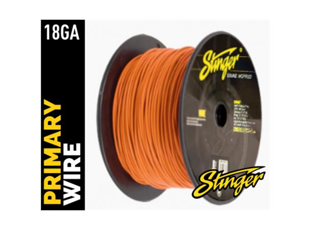 Stinger - SPW318OR strømkabel 0,75mm² Orange pris pr meter
