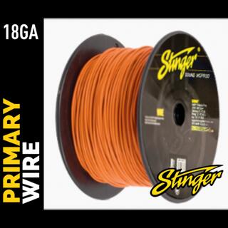 Stinger - SPW318OR strømkabel 0,75mm² Orange pris pr meter