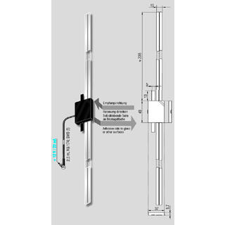 ANTENNENSYSTEME DAB-antenne - SMB Aktiv vindusantenne