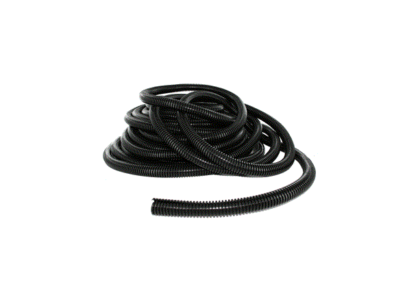 FLT12 - Fleksibel kabel strømpe MEDIUM 1/2" tykkelse, sort (metervare)