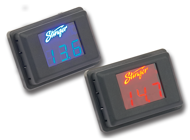 Stinger voltmeter LED SVMR 3 digit - LED - Rød