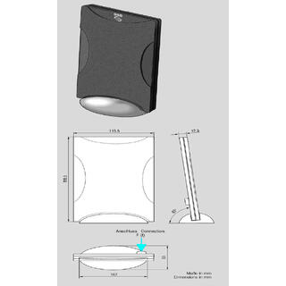 ANTENNENSYSTEME DAB-antenne - F-kontakt For montering på bord