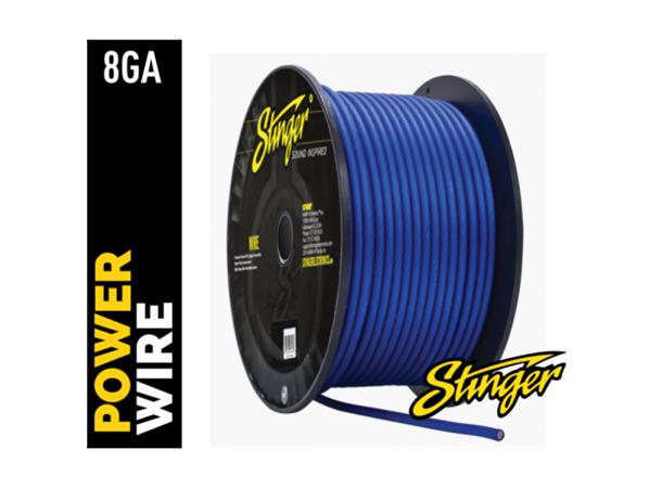 Stinger - SHW18B strømkabel 10 mm² Blå pris pr meter