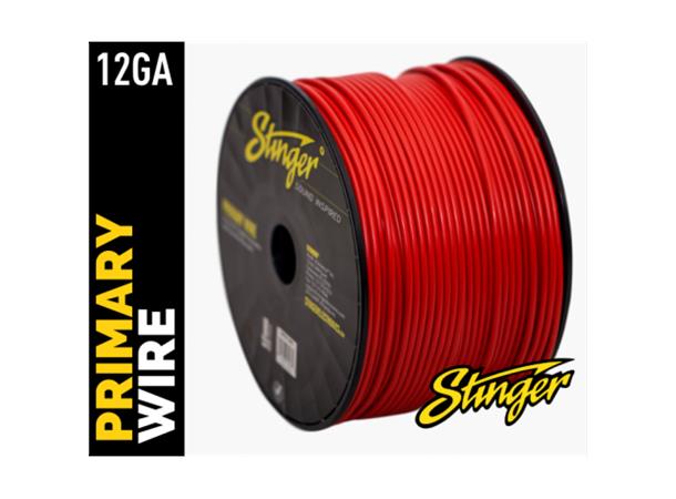 Stinger - SPW312RD strømkabel 4mm Rød pris pr meter