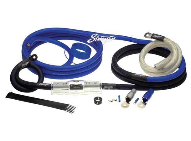 Stinger kabelpakke 50mm² 4000W SK6201 Komplett strømpakke 1/0ga.- rent kobber!