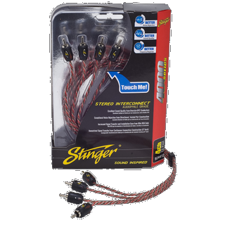 Stinger SI4412 Signalkabel 3,5m 4000 Serien, 4 kanaler RCA
