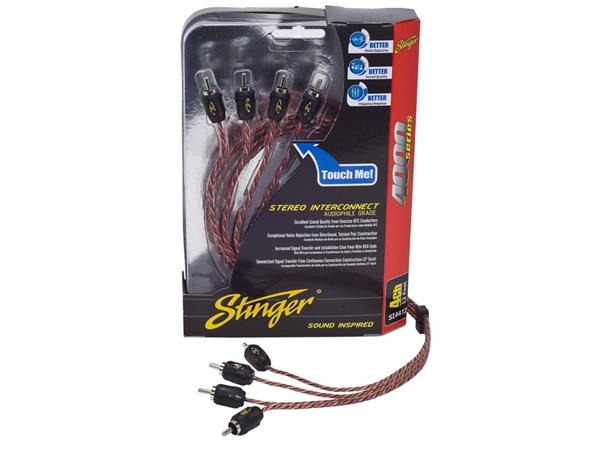 Stinger Signalkabel 5m 4 kanaler SI4417 4 kanaler 5,18m RCA