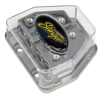 Stinger - SPD570 Splittblokk +&- 2x25mm² inn 2x10mm² ut, krom