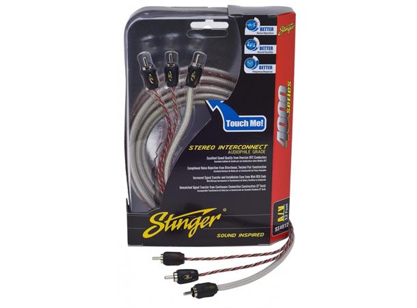Stinger SI4912 Signalkabel 3,5m 4000 Serien, Audio/Video RCA
