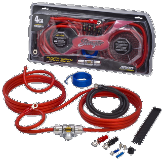 Stinger kabelpakke 25mm² 1500W SK4641 Komplett pakke Signal&Strøm rent kobber!