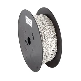 Installasjonskabel, 2x1.5mm2 hvit 1,5mm2, Hvit/Hvit-sort, tvunnet OFC