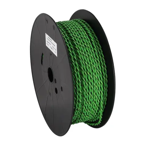 Installasjonskabel, 2x2.5mm2 grønn 1,5mm2, Grønn/Grønn-sort, tvunnet OFC