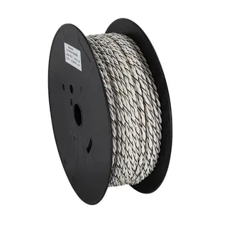Installasjonskabel, 2x2.5mm2 hvit 1,5mm2, Hvit/Hvit-sort, tvunnet OFC