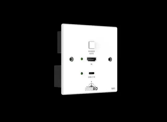 HDbt HDMI USB-C kit NX1-310WP Komplett veggplate og mottaker kit, 120 