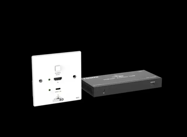 HDbt HDMI USB-C kit NX1-310WP Komplett veggplate og mottaker kit, 120 