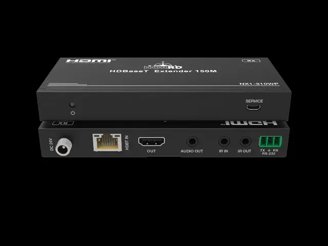 HDbt HDMI USB-C kit NX1-310WP Komplett veggplate og mottaker kit, 120 