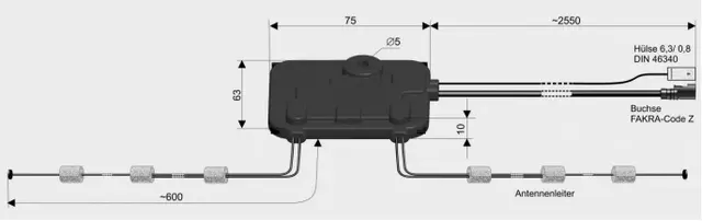 ANTENNENSYSTEME DAB-antenne For bruk i lastebil/bobil/camping/båt 