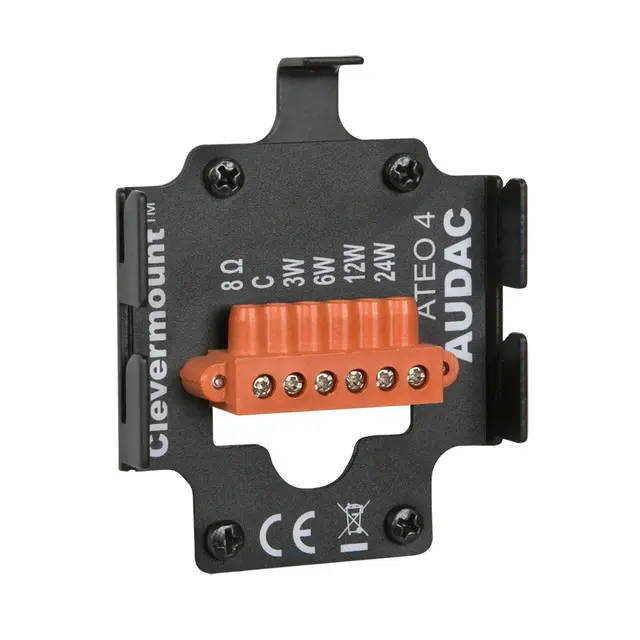 Audac ATEO6/B Høyttaler 60W Sort Toveis vegghøyttaler 6" ,100V 8 Ohm 