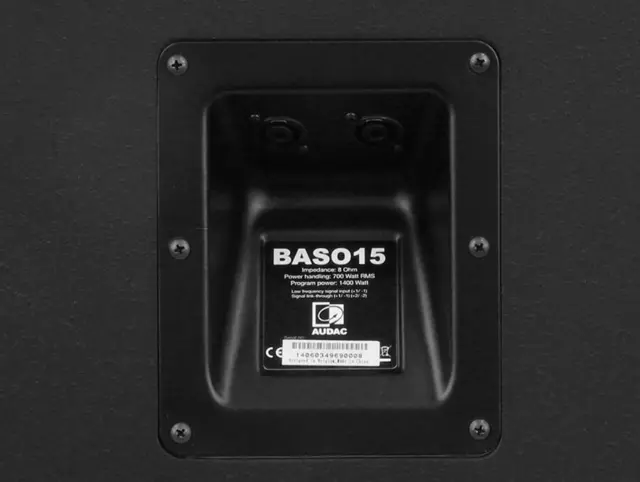 Audac BASO18-B 18" passiv subwoofer Subwoofer 18" 1800W Sort 
