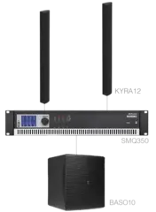 Audac CONGRESS 6.3 lydpakke Installasjonspakke 50-100m2 SORT