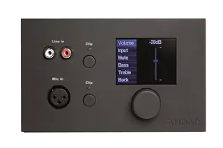 Audac DW5066, kontrollpanel for M2, Sort Veggpanelkontroller for M2 Svart