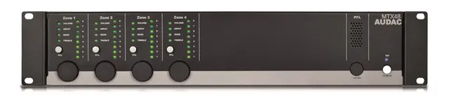 Audac MTX48, 4 -Soners Sonekontroller Sonekontroller med appstyring 