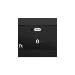 AudacNWP300/B Dante input Dante™/AES67, BT + 3.5 mm jack, sort