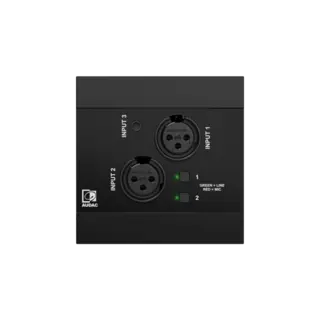 Audac NWP320/B Dante input Dante™/AES67, 2 x XLR + 3.5 mm jack + BT