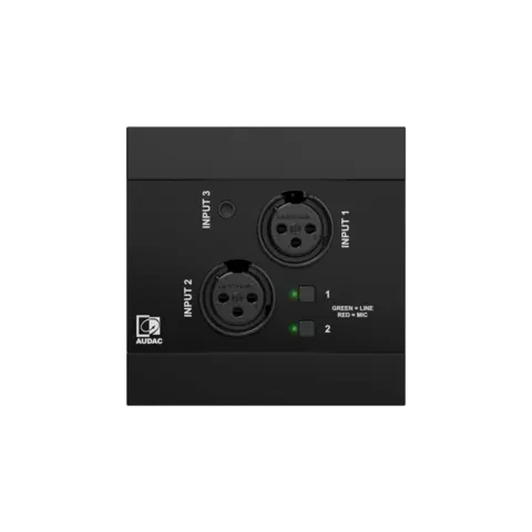 Audac NWP220/B Dante input Dante™/AES67, 2 x XLR + BT