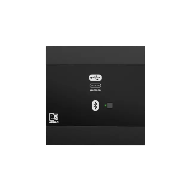 Audac NWP400/B Dante Bluetooth USBC Dante™/AES67, USB-C + BT 