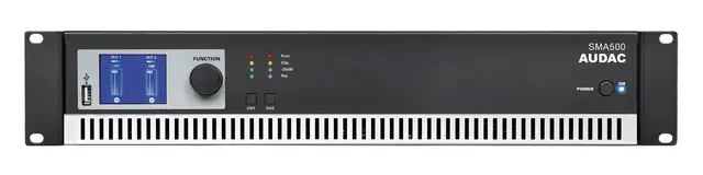 Audac SMA500 DSP forsterker 2x500W DSP-forsterker, 2x500W RMS, RS232 