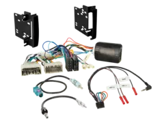 2DIN KIT til Jeep/Chrysler/Dodge Radioramme + rattkontroll adapter
