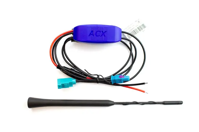ACX - Splitter KIT fakra inn/ut med pisk DAB+ antenne og aktiv antennesplitter 