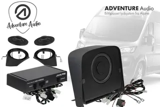 PnP Lydpakke Fiat Ducato 3 V 8/9 Lydoppgradering høyttalere sub m/amp