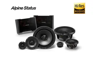 Alpine Status HDZ-653S - høyttalere "Slim-Fit" High-End 3veis komponentsett
