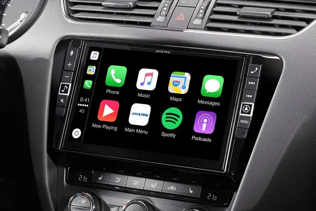 Alpine i902D-OC3 - Multimediaenhet Skoda Octavia 3 9"skjerm, CarPlay/Android Auto 