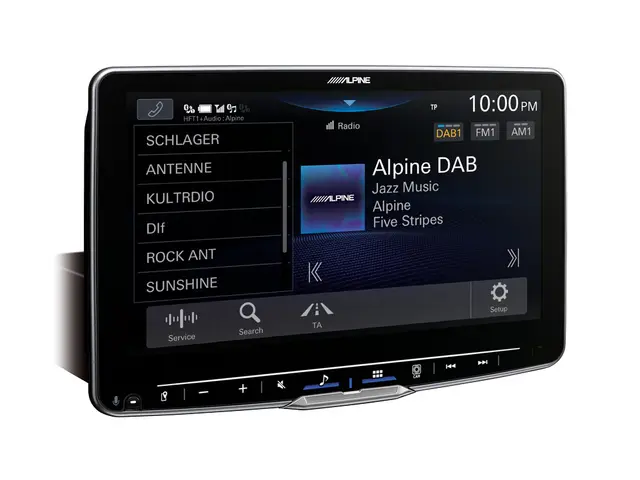 Alpine iLX-F905D HALO9 mediaspiller 9" skjerm DAB CarPlay og Android Auto BT 