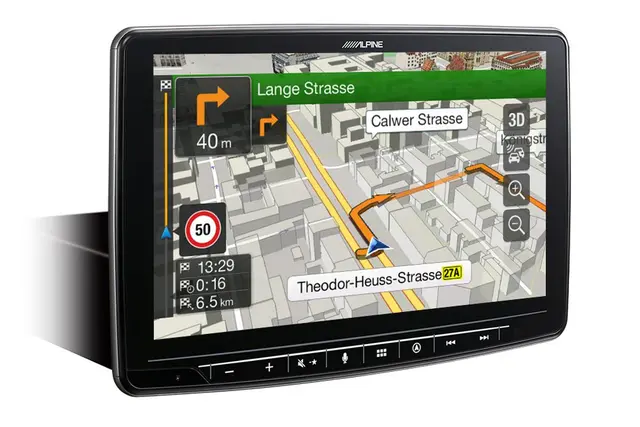 Alpine INE-F904D navigasjon hovedenhet 9-tommer skjerm CarPlay Android Auto 