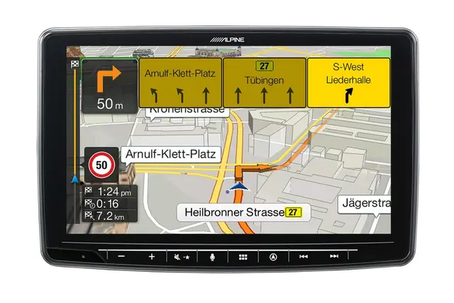 Alpine INE-F904D navigasjon hovedenhet 9-tommer skjerm CarPlay Android Auto 