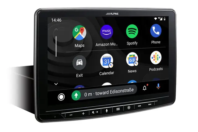 Alpine INE-F904D navigasjon hovedenhet 9-tommer skjerm CarPlay Android Auto 