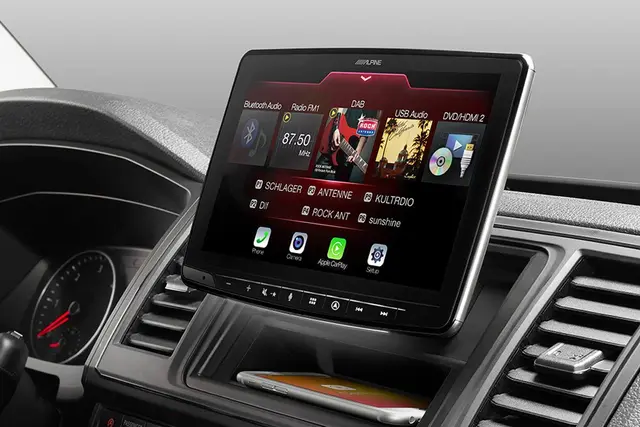 Alpine INE-F904D navigasjon hovedenhet 9-tommer skjerm CarPlay Android Auto 