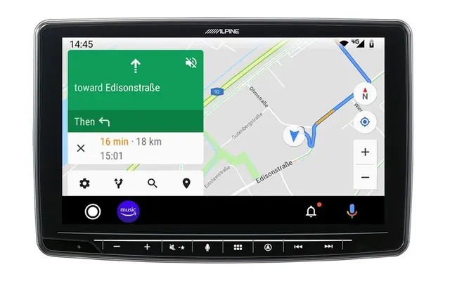 Alpine INE-F904DC TRUCK navigasjon enhet CAMPER 9-tommer  CarPlay Android Auto 
