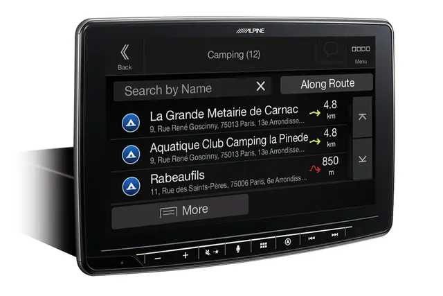 Alpine INE-F904DC TRUCK navigasjon enhet CAMPER 9-tommer  CarPlay Android Auto 