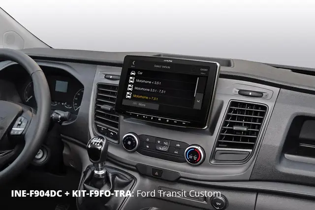 Alpine INE-F904DC TRUCK navigasjon enhet CAMPER 9-tommer  CarPlay Android Auto 