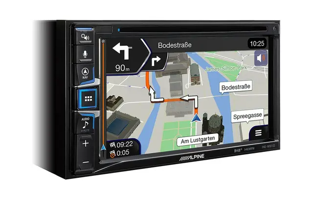 Alpine INE-W611D hovedenhet AVN 4x50W 6,5" skjerm DAB USB AUX 