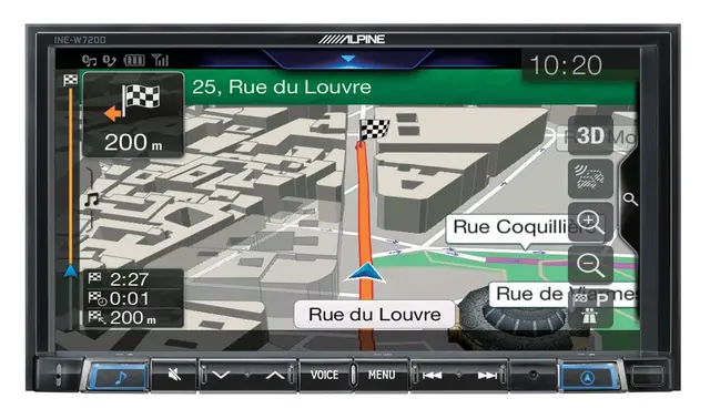 Alpine INE-W720D - Navigasjonsenhet 4x50W, 7" skjerm, Android Auto, USB, BT 