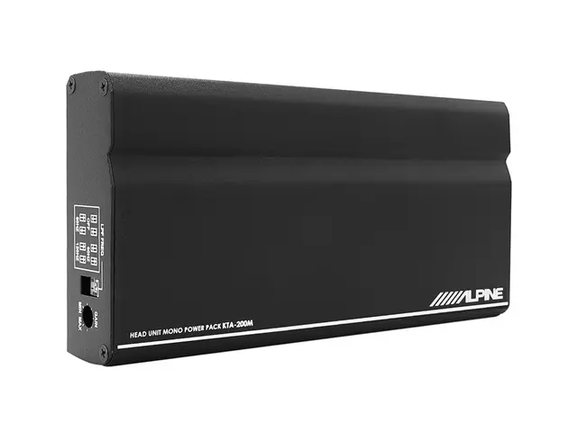 Alpine KTA450 forsterker 4x100W@4Ohm Superkompakt kraftig 4 kanals forsterker 