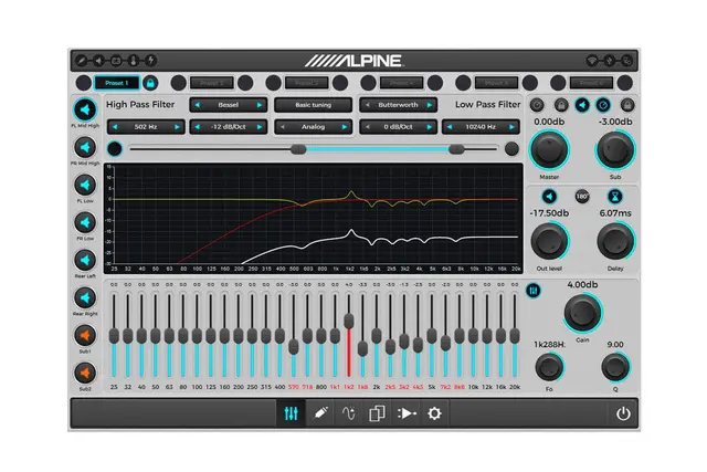 Alpine PDP-E800DSP forsterker 8x100W 6ch inn DSP 